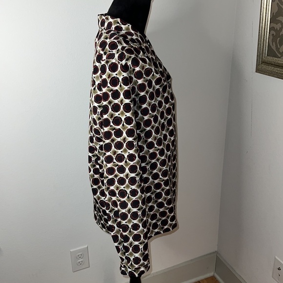 Impressions of California buttoned down long sleeves polyester shirt blouse top - Picture 5 of 7